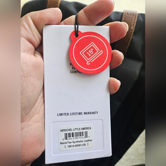 Herschel Little America™ Backpack - 30L Black/Tan - Picture 9 of 16